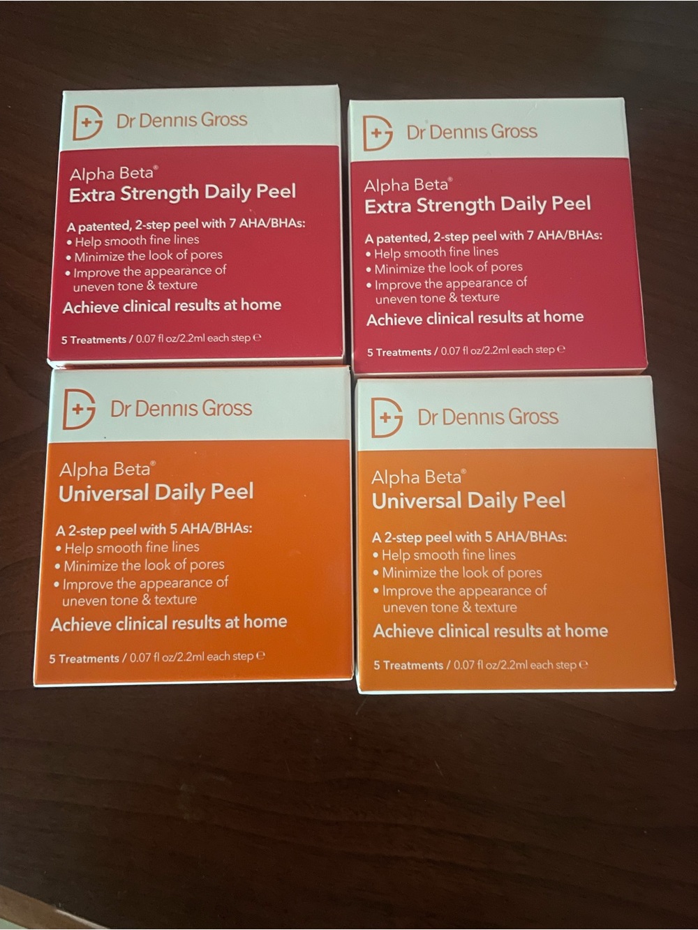 Dr. Dennis Gross Alpha Beta Daily Peel Set - Orange & Pink Boxes